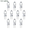10W 12V halogen bulbs, G4 bi-pin base