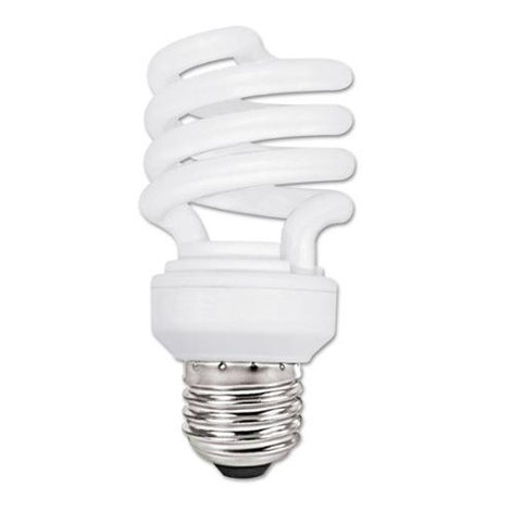13 Watt Mini Spiral 827 Color Temperature Medium Base CFL Lamp