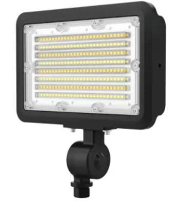NaturaLED LED Flood Light Fixture with adjustable wattage 40W 50W 60W, energy-efficient outdoor lighting for commercial, landscape, or security use