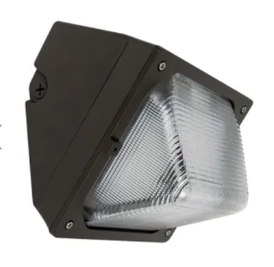 naturaLED FXTWP28/40K/BZ-PHO 28W traditional LED wall pack with 4000K neutral white light and built-in photocell, bronze housing