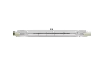 500W 120V double-ended T3 halogen lamp with R7s base, 10,000 lumens, 2900K-3000K, ~2000-hour life