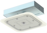 Ultra-slim SCRT LED canopy light for fuel stations