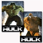 Lenticular DVD cover with custom design, HULK movie character morphs into a yellow beast, flip