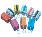 Lenticular purse key chain with custom design, assorted color changing patterns