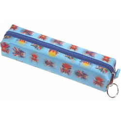 Lenticular pencil case with red and yellow Chinese opera masks, transformers, zoom