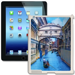 Lenticular iPad Skin for iPad 2 and iPad 3, White, Boat rowing in Venice Canal Lantor Ltd Blank
