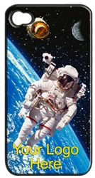 Custom 3D Lenticular iPhone Skin Imprint Astronaut Satellite Space Earth Moon Stars