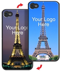 Lenticular iPhone Skin Eiffel Tower Paris Night and Day Flip