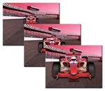 Flexible Rubber Magnet Indy race Formula One F1 car, enlarges as it speeds up, zoom