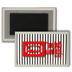 Lenticular Magnet Acrylic Frame with black and white stripes, animation