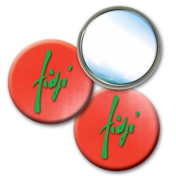 Lenticular mirror with red and white gradient, color changing