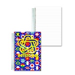 Lenticular notebook with international flags including USA, Mexico, Canada, France, Israel, Switzerland and more, depth