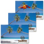 Lenticular 4 by 6 inch Postcard, Tropical Hawiian Beach Stock Design, item# PC4x6-204