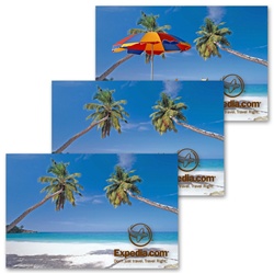 Lenticular 4 by 6 inch Postcard, Tropical Hawiian Beach Stock Design, item# PC4x6-204