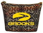 Lenticular zipper purse with snakeskin print, color changing