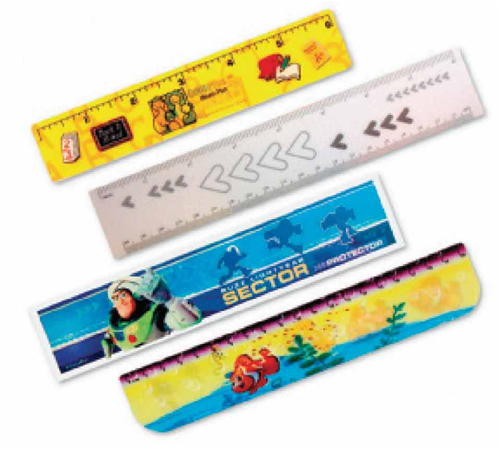 6 Inch Custom Printed Plastic Ruler