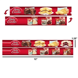 Lenticular 3D Shelf Strips Custom Design 1.25"x12"