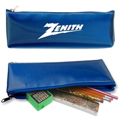 Lenticular pencil case with blue and black gradient, color changing