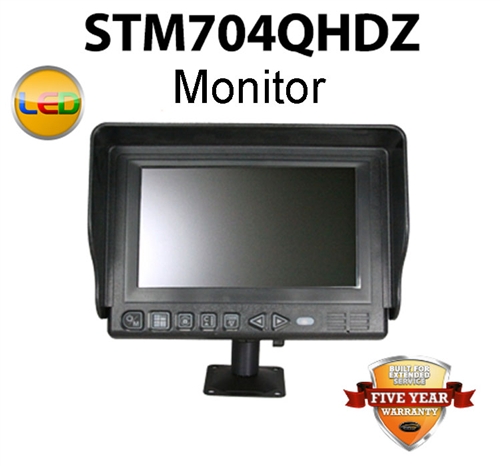 STM704QHDZM - HEAVY DUTY 7" (MONITOR ONLY) FOR REARVIEW BACKUP SYSTEM