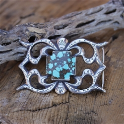 Turquoise Cross Belt Buckle