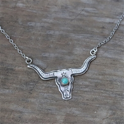 Longhorn Skull Necklace