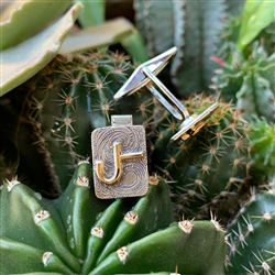 Brand Cuff Links with 14k gold Brands