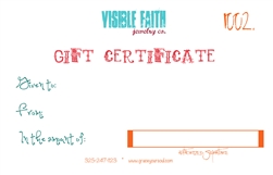 GIFT CERTIFICATE