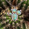 Prickly Pear Cactus with Sterling Blossoms
