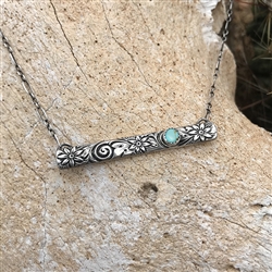 Silver Bar Necklaces - Long