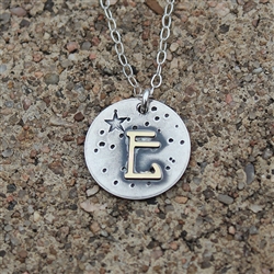 He Calls Them By Name - Initial Pendant