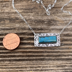 Turquoise Rectangle Necklace