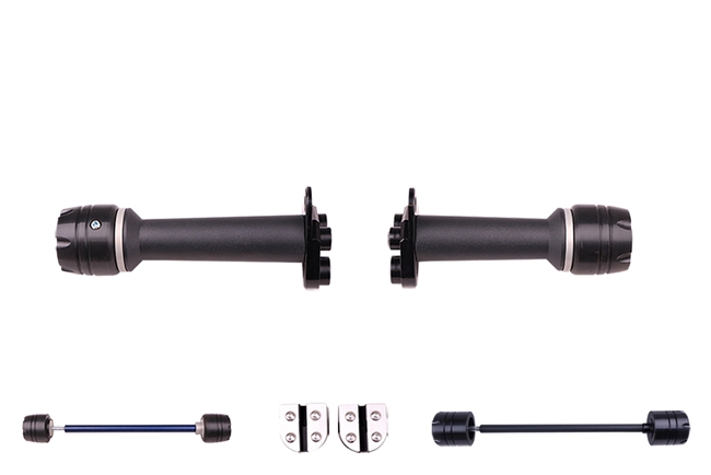 T-Rex Racing 2012 - 2015 Yamaha WR450F No Cut Frame Sliders Front & Rear Axle Combo