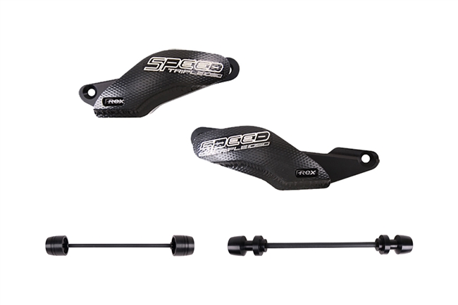 T-Rex Racing 2011 - 2020 Triumph Speed Triple / R No Cut Frame Front & Rear Axle Sliders