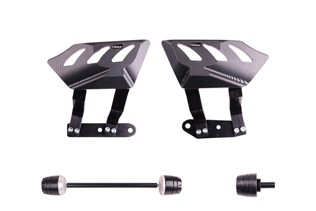 T-Rex Racing 2014 - 2020 BMW R nine T Engine Frame Sliders Front & Rear Axle Sliders