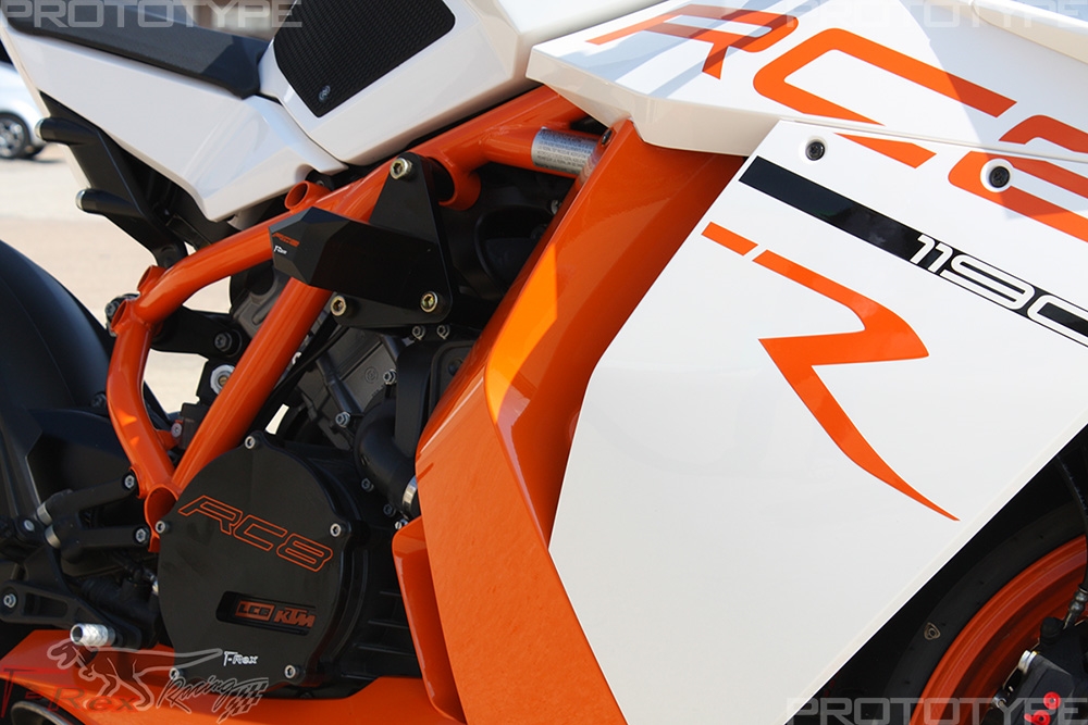 T-Rex Racing 2008 - 2015 KTM RC8 / RC8R / RC8RR No Cut Frame Sliders