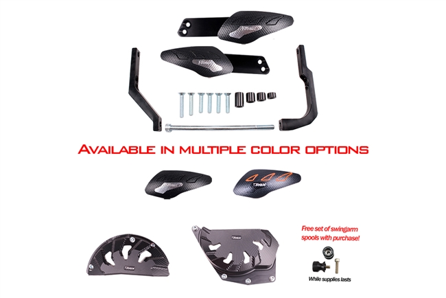 T-Rex Racing 2016 - 2023 KTM RC 390 No Cut Frame Sliders Case Covers Spools