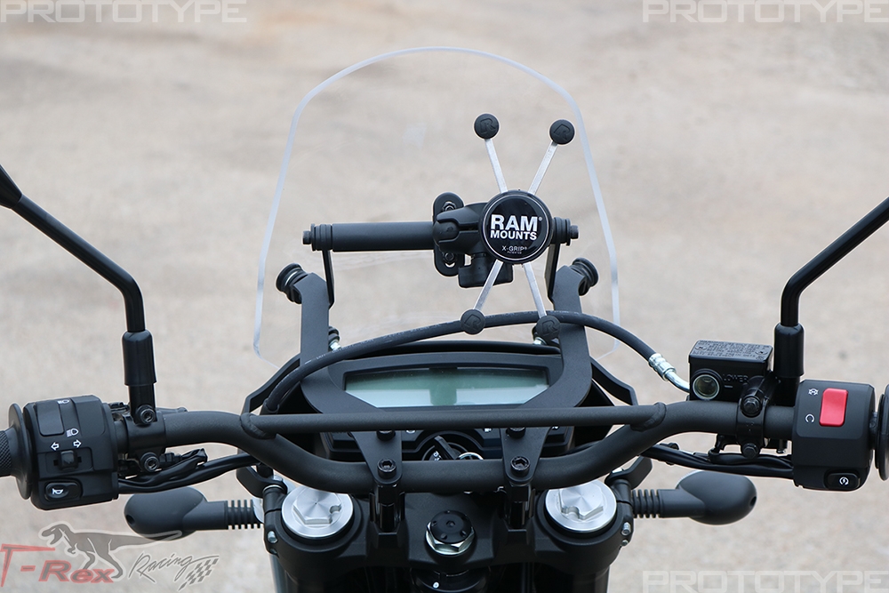 T-Rex Racing Kawasaki KLX300 Windshield with Mounting Crossbar