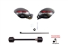 T-Rex Racing 2012 - 2016 Honda CBR1000RR No Cut Frame Front Axle Sliders Spools