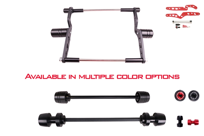 All Years Ducati 1098 / 1198 R / S / SP No Cut Frame Front & Rear Axle Sliders