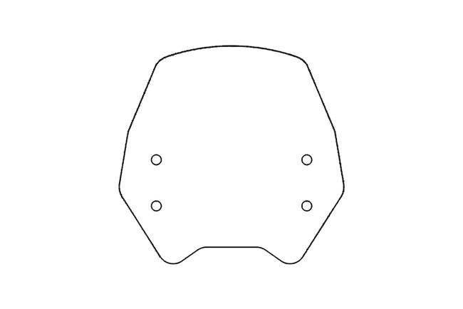 T-Rex Racing 1993 - 2024 Honda XR650L Windshield with Mounting Crossbar