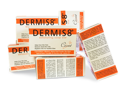 Dermis 8Â° Exfoliating Carrot & Camellia Bar Soap 200gr (6 pack)