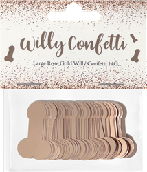 Rose Gold Willy Confetti