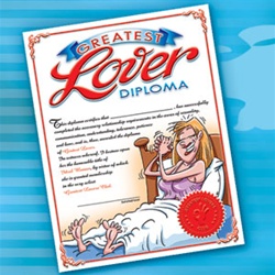GREATEST LOVER DIPLOMA FOR HER