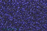 Bugle Bead, Vintage, Czechoslovakian, 2MM, #1, Royal Blue