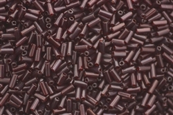 Bugle Bead, Vintage, Czechoslovakian, 4MM, #2, Dark Cranberry