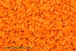 Bugle Bead, Vintage, Czechoslovakian, Hex Cut, 4MM, #2, Orange