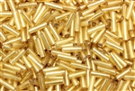 Bugle Bead, 7MM, #3, Japanese, Vintage, Foil Lined, Gold
