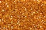 Bugle Bead, 2MM, #1, Czechoslovakian, Vintage, Light Topaz