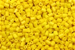 Bugle Bead, 2MM, #1, Czechoslovakian, Vintage, Yellow