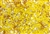 Seed & Bugle Bead Mix, Silver & Gold Bugle, Yellow Matte Finish Seed Beads